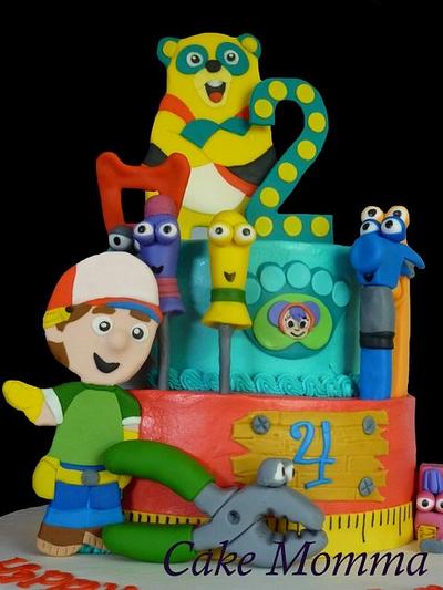 Oso and Handy Manny - Cake by cakemomma1979