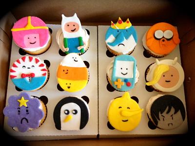 Adventure Time Cupcakes  - Cake by Heidi