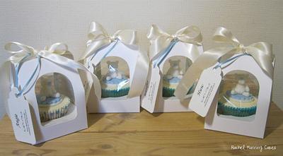 Christening Cupcakes - gifts for the Godparents - Cake by Rachel Manning Cakes