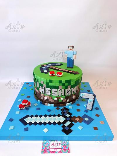 Mine craft by Arty Cakes  - Cake by Arty cakes