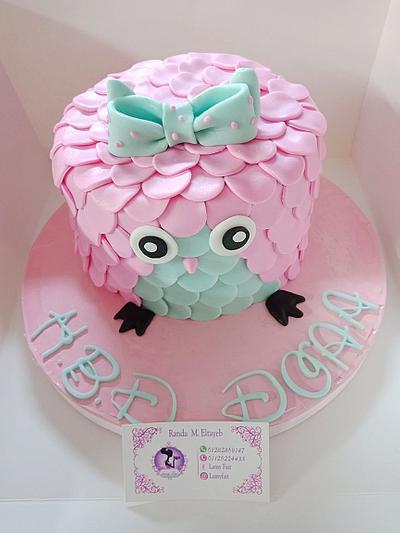 Owl cake - Cake by Randa Elrawy