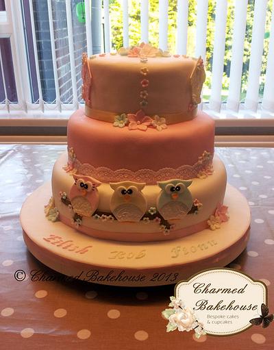 Owl wedding cake - Cake by Charmed Bakehouse