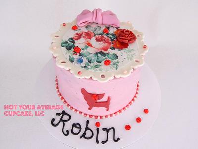 Chi N’ Roses - Cake by Sharon A./Not Your Average Cupcake
