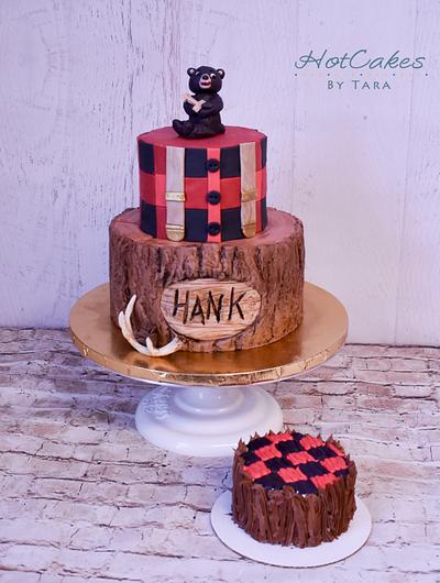 Lumberjack 1st birthday - Cake by HotCakes by Tara