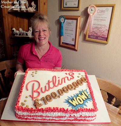 Butlins Target Reached!!!! - Cake by Mother and Me Creative Cakes