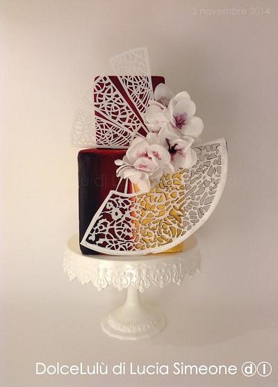"i ventagli ed il Ciliegio" wafer paper  - Cake by Lucia Simeone