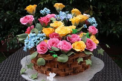 Flower basket cake  - Cake by Apsi