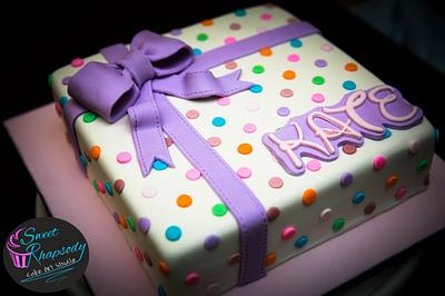 Polka Dot Love - Cake by Sweet Rhapsody Cake Art Studio