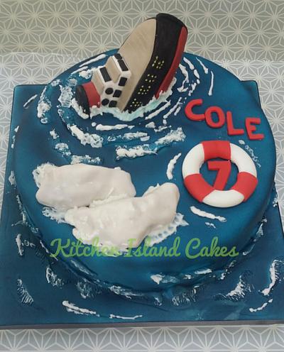 Sinking Titanic cake - Cake by Kitchen Island Cakes