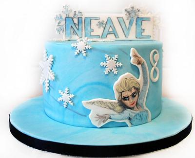Handpainted Frozen Cake - Cake by Danielle Lainton