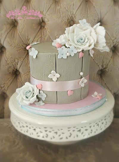Vintage with a rustic twist - Cake by Sumaiya Omar - The Cake Duchess 