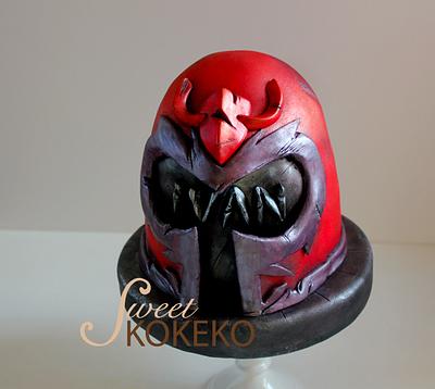 Magneto´s Helmet Cake - Cake by SweetKOKEKO by Arantxa