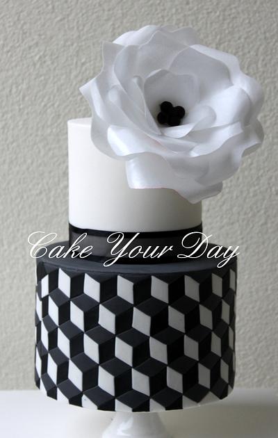 Black&White Wedding Cake - Cake by Cake Your Day (Susana van Welbergen)