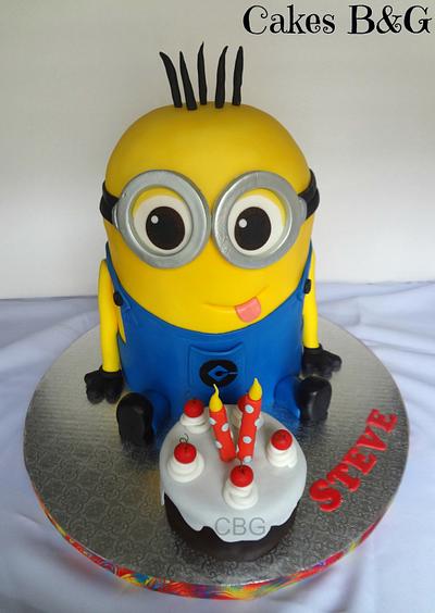 3D Minion cake  - Cake by Laura Barajas 