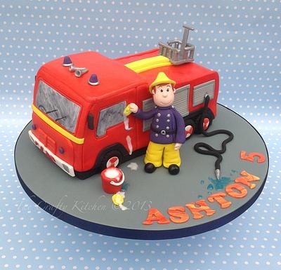 Fireman Sam & Jupiter. - Cake by The Crafty Kitchen - Sarah Garland