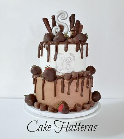 For an 18 Year Old Choco-holic! - Cake by Donna Tokazowski- Cake Hatteras, Martinsburg WV