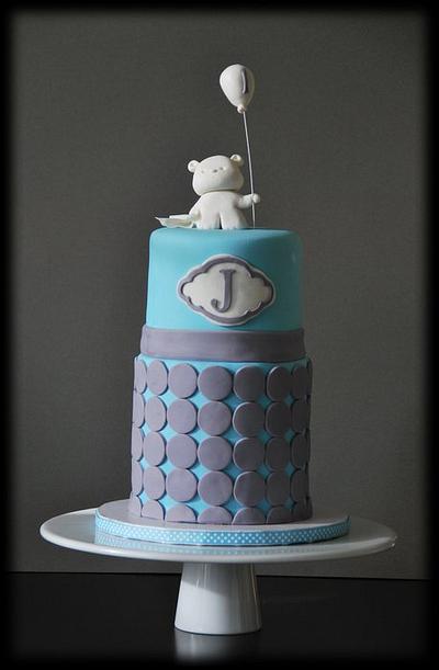 Bear w/ Balloon cake - Cake by BloomCakeCo