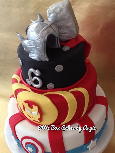 Avengers Cake! - Cake by Little Box Cakes by Angie