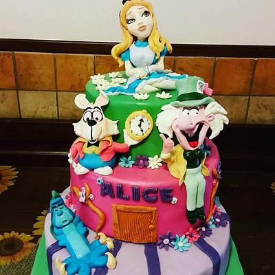 Alice in wonderland cake - Cake by Sabrysweetcakes