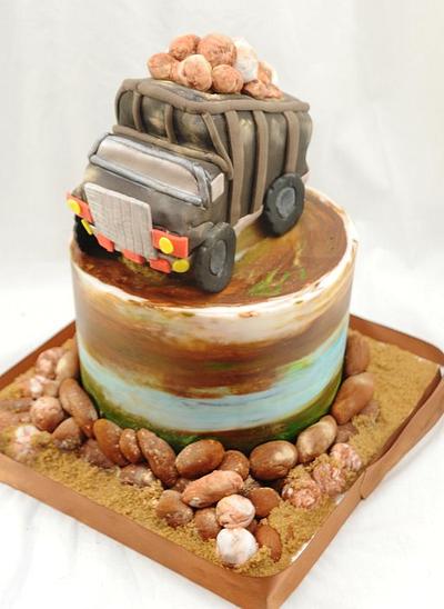 Truck  and Quarry Cake - Cake by Sugarpixy