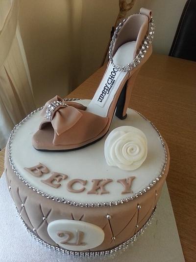 shoe cake  - Cake by jncc25