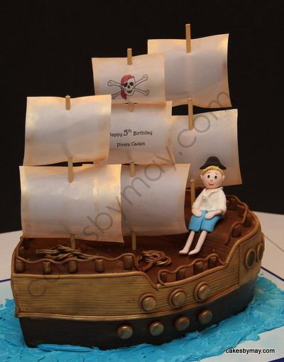 Pirate Ship - Cake by Cakes by Maylene