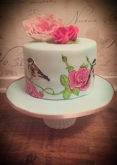 Hand painted British Birds - Cake by Charlotte