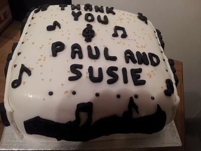 Music Note Cake - Cake by Lynette Conlon