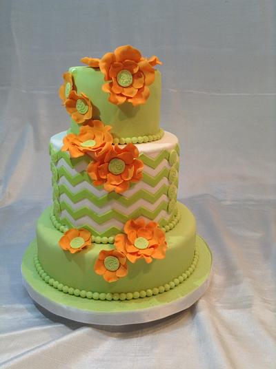 Spring wedding cake - Cake by June Lynch, Picture Perfect Cake, Dundas