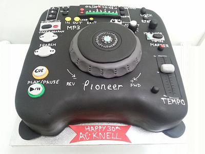 A cake fit for a DJ - Cake by Putty Cakes