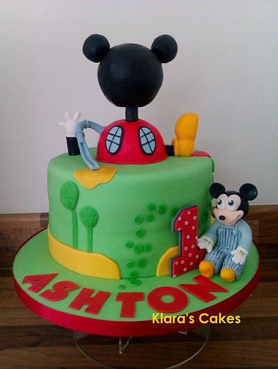 Mickey Mouse Cake for Ashton - Cake by Klaras Cakes