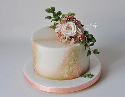 Birthday with flower - Cake by Jolana Brychova
