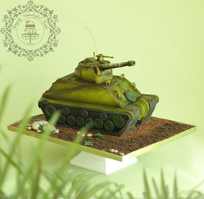 Sherman tank cake  - Cake by Dorota/ Dorothy