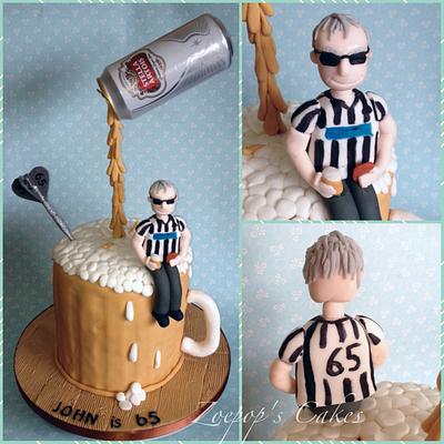 Beer, Darts and Football - Cake by Zoepop