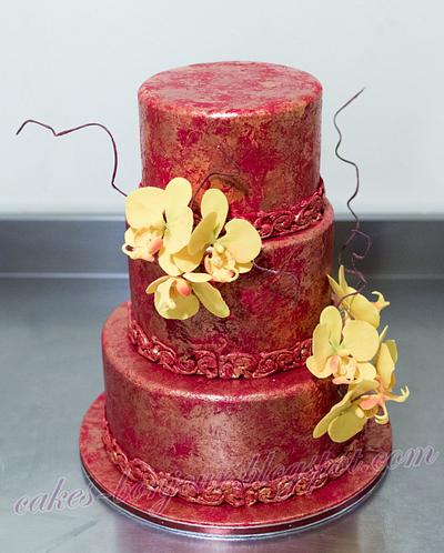 Red vintage cake. - Cake by Dan