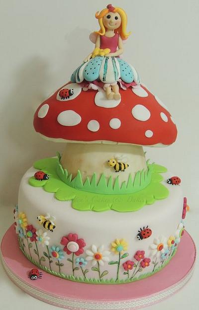 Fairy toadstool cake - Cake by Shereen