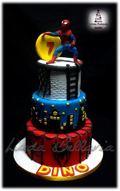 spiderman - Cake by Linda Bellavia Cake Art