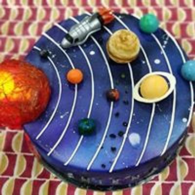 Galaxy cake - Cake by GiggleBellies