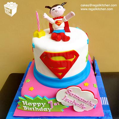 Supergirl Cake - Cake by Cakes by The Regali Kitchen