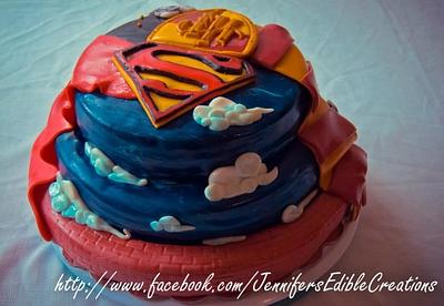 Superman and Harry Potter Cake - Cake by Jennifer's Edible Creations