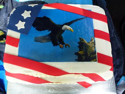 Eagle Scout cake for Ian - Cake by Chris Jones