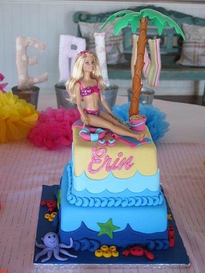 Beach Barbie cake - Cake by Rhona