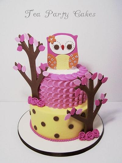 In the Woods Owl Baby Shower - Cake by Tea Party Cakes