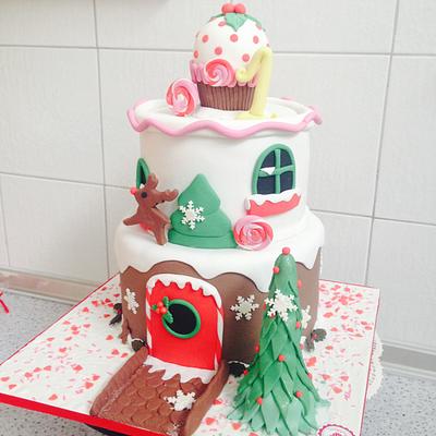 Candy forest house - Cake by Sketiglyka