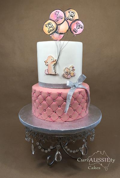Cute bunny baby shower cake - Cake by CuriAUSSIEty  Cakes