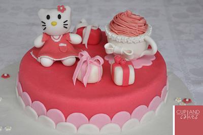 Hello Kitty Tea Party Cake - Cake by Cup & Cakes