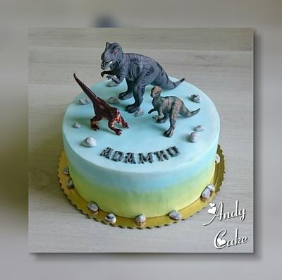Dino birthday cake - Cake by AndyCake