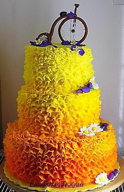 ruffles cake - Cake by Cake boutique by Krasimira Novacheva