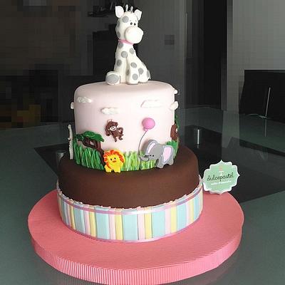 Safari / Zoo Cake - Cake by Dulcepastel.com