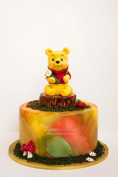Little Pooh goes to first grade - Cake by Alina Vaganova
